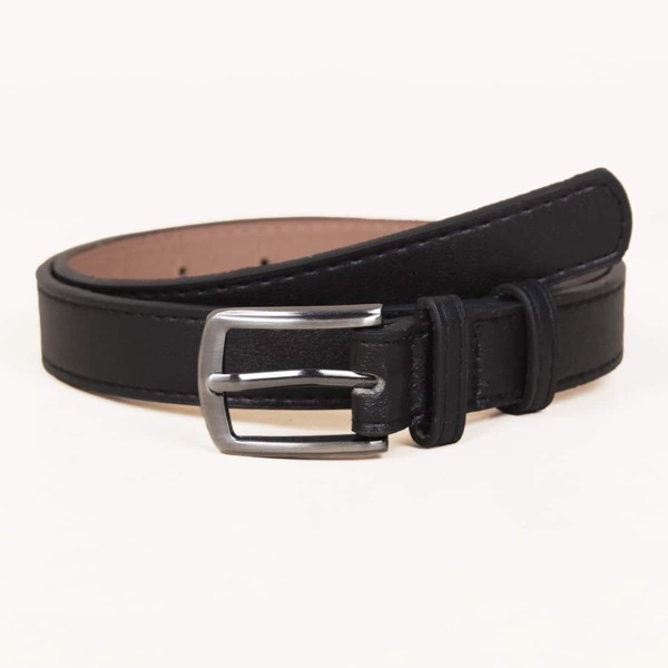 

Kids Metal Buckle Belt, Black