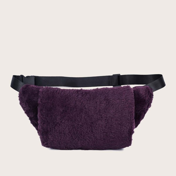 

Faux Fur Fanny Pack, Purple