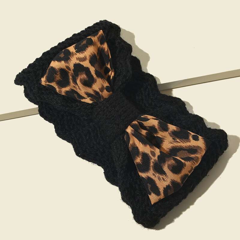 

Leopard Bow Decor Headband, Multicolor