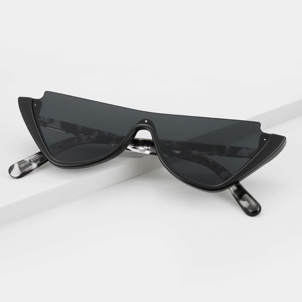 

Men Half Acrylic Frame Sunglasses, Grey