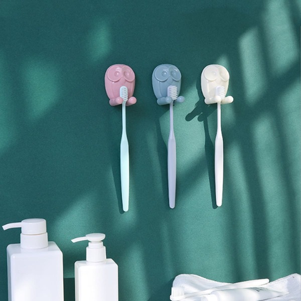 

1pc Owl Shaped Random Color Toothbrush Holder, Multicolor