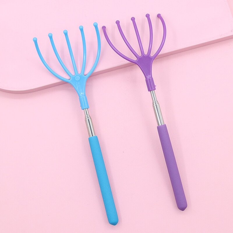 

1pc Random Color Telescopic Head Massager, Multicolor