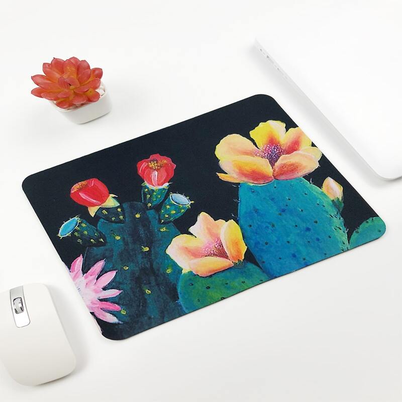 

Cactus Print Mouse Pad, Multicolor
