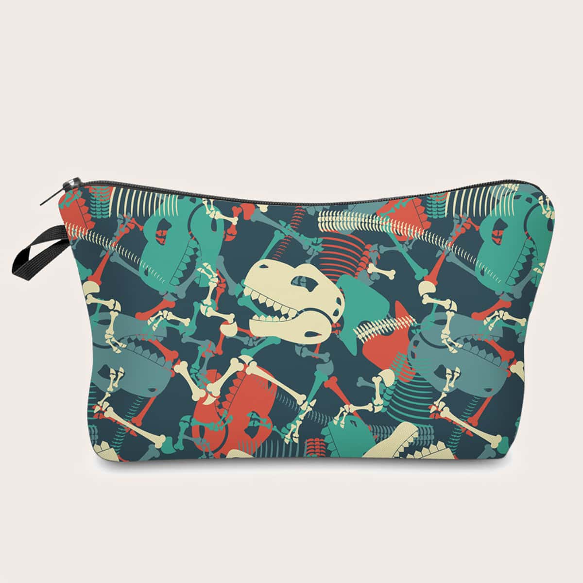 

Dinosaur Print Makeup Bag, Multicolor