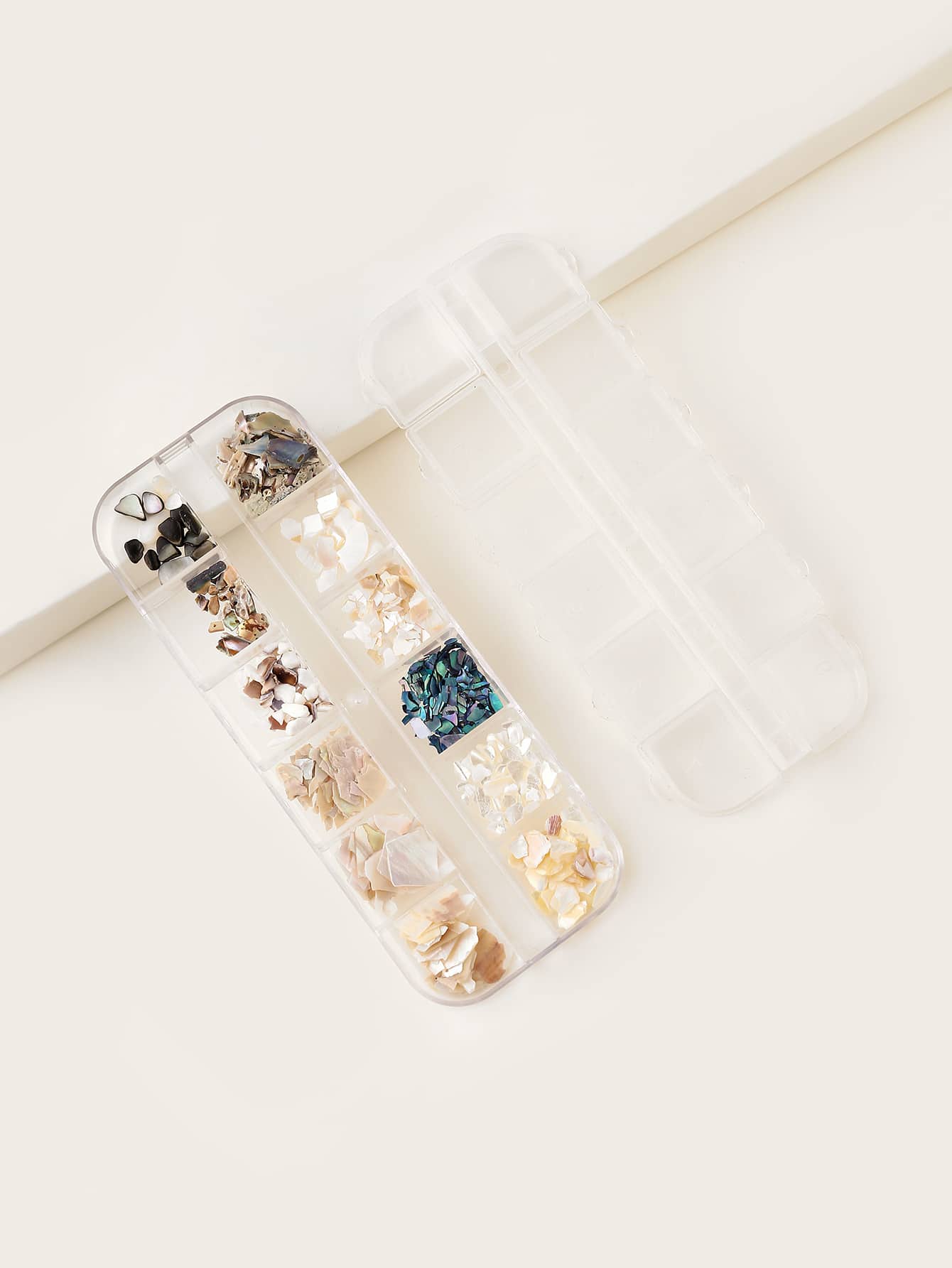 1Box Asymmetric Shape Of Multi-Colored Mother-Of-Pearl 3D Nail Gems Nail Decoration Rhinestones Nail Art Jewelry Accessories Nail Charms For Women Diy Nail Decorations Design - Multicolor - View 1