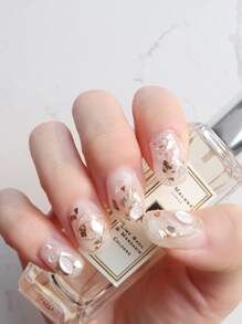 1Box Asymmetric Shape Of Multi-Colored Mother-Of-Pearl 3D Nail Gems Nail Decoration Rhinestones Nail Art Jewelry Accessories Nail Charms For Women Diy Nail Decorations Design - Multicolor - View 5