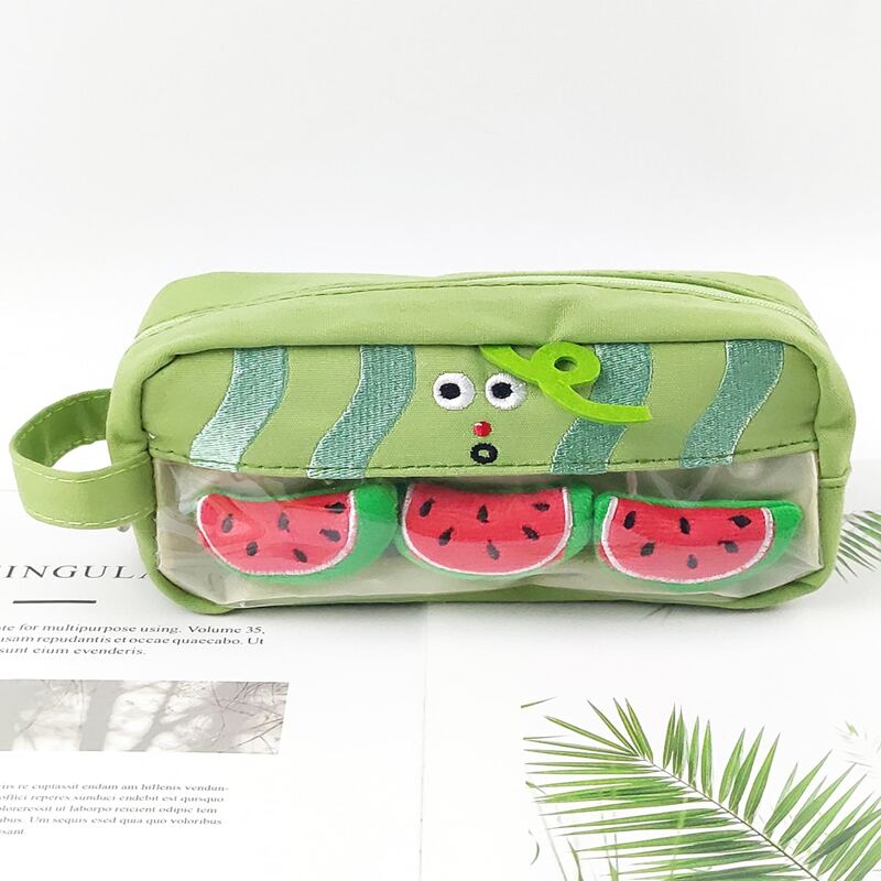 

Watermelon Insert Cartoon Pencil Case, Green