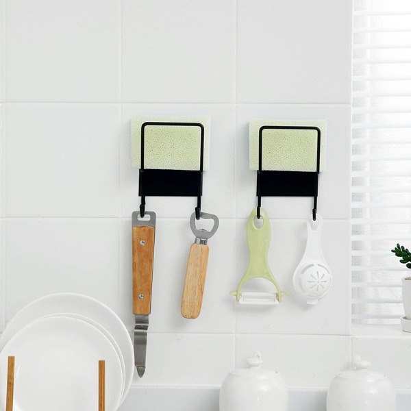 

1pc Kitchen Storage Rack, Black