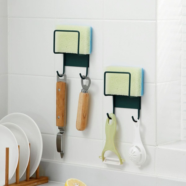 

1pc Kitchen Storage Rack, Dark green