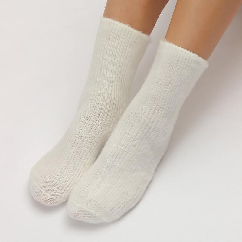 

Solid Ankle Socks, White