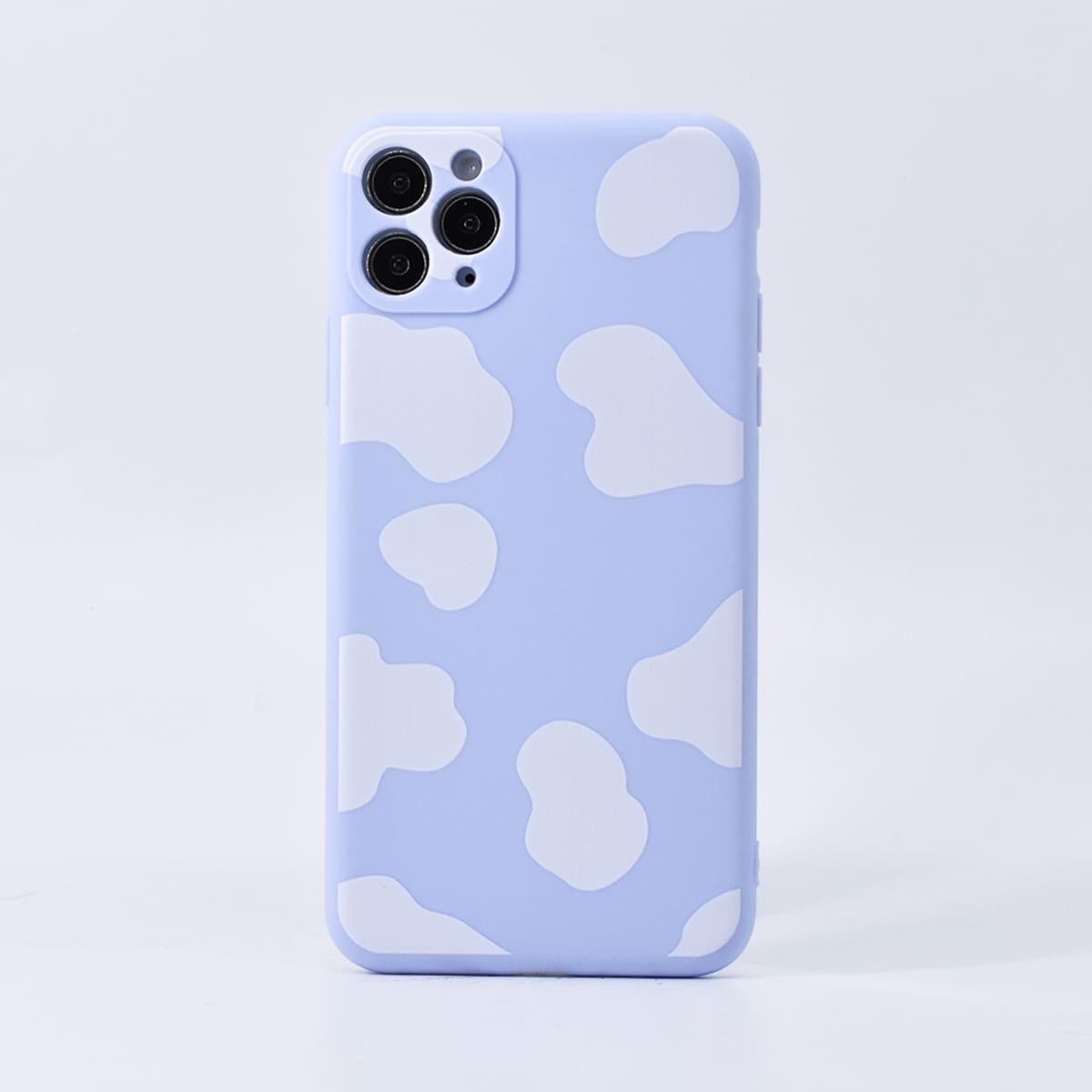 

Cloud Print Two Tone iPhone Case, Baby blue