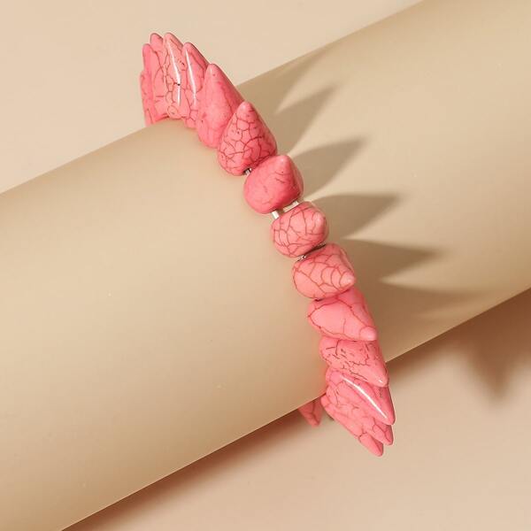 

Cone Stone Bracelet, Pink