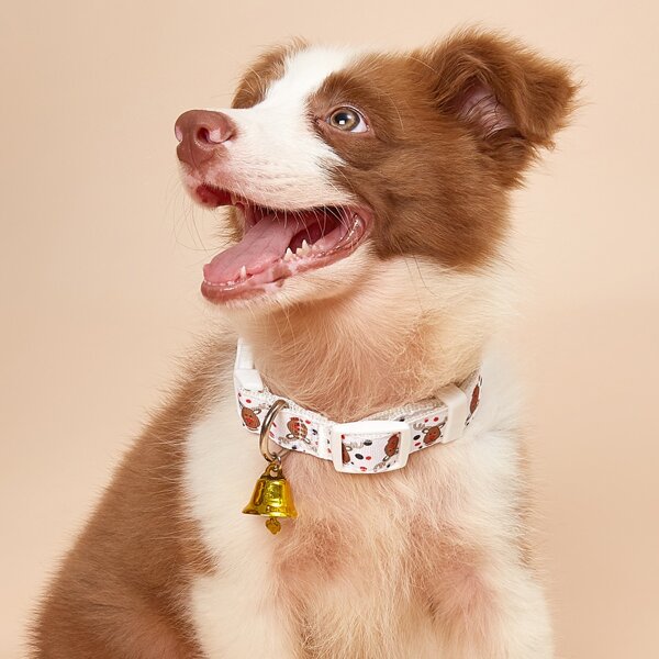 

Christmas Deer Dog Collar, Multicolor