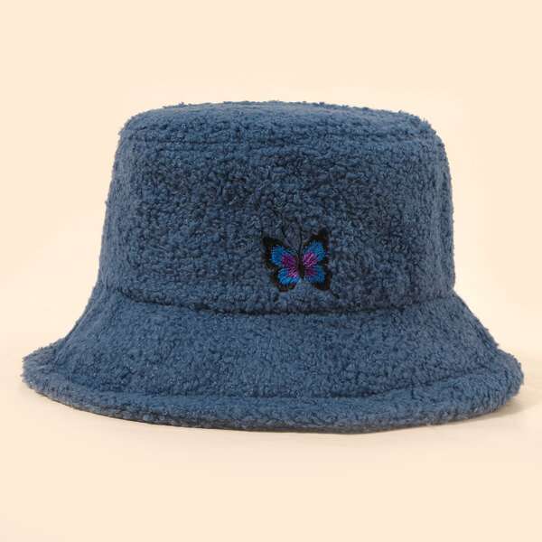 

Butterfly Pattern Bucket Hat, Blue