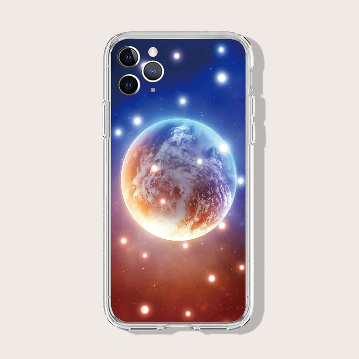 

Planet Print Anti-fall iPhone Case, Multicolor
