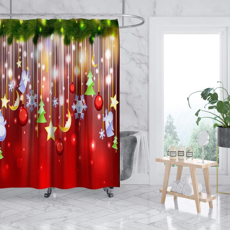

Christmas Pattern Shower Curtain, Multicolor