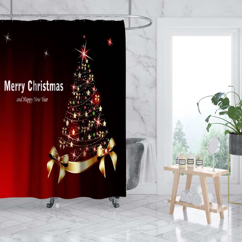 

Christmas Pattern Shower Curtain, Multicolor