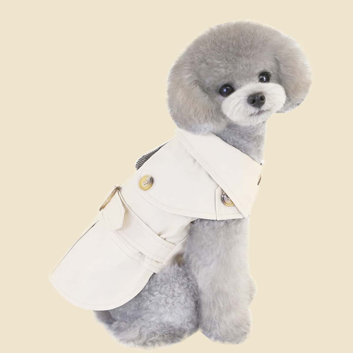 

Dog Trench Coat, Beige