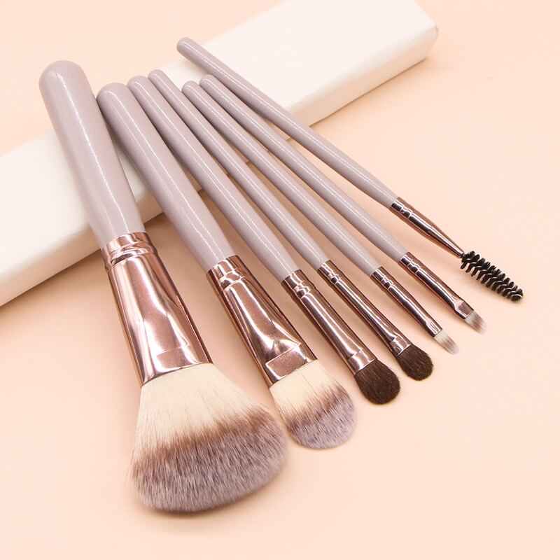 

7pcs Makeup Brush Set, Dusty purple