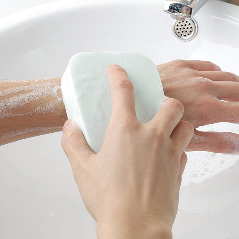

1pc Random Color Bath Sponge, Green