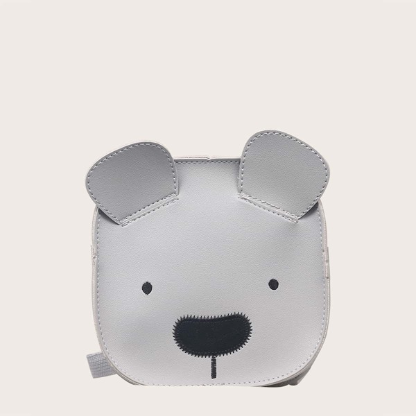 

Kids Cartoon Bear Design Backpack, Grey