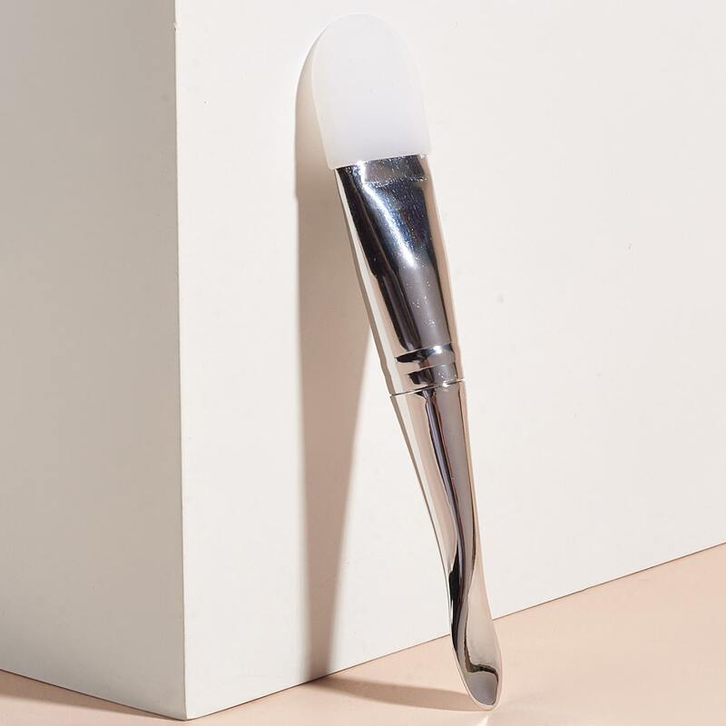 

1pc Silicone Face Mask Brush, Silver
