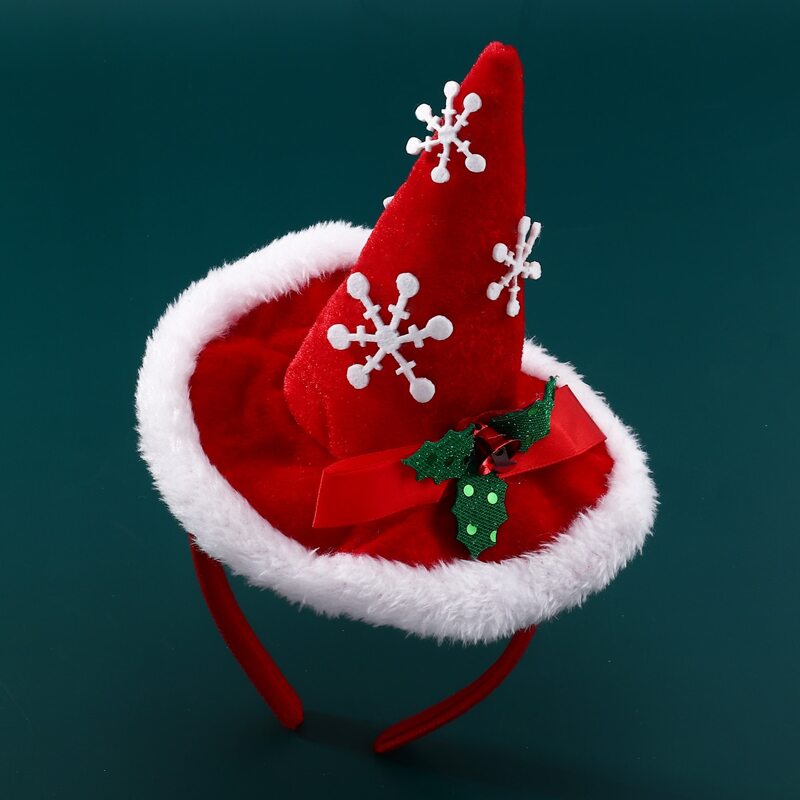 

Christmas Hat Hair Hoop, Red