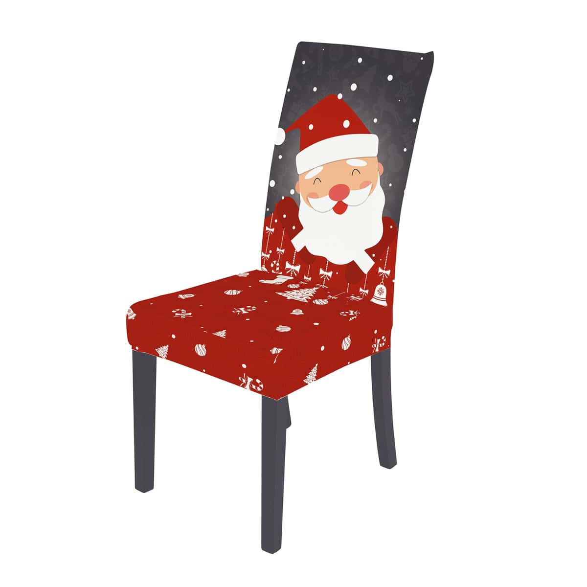 

Santa Claus Print Stretchy Chair Cover, Multicolor