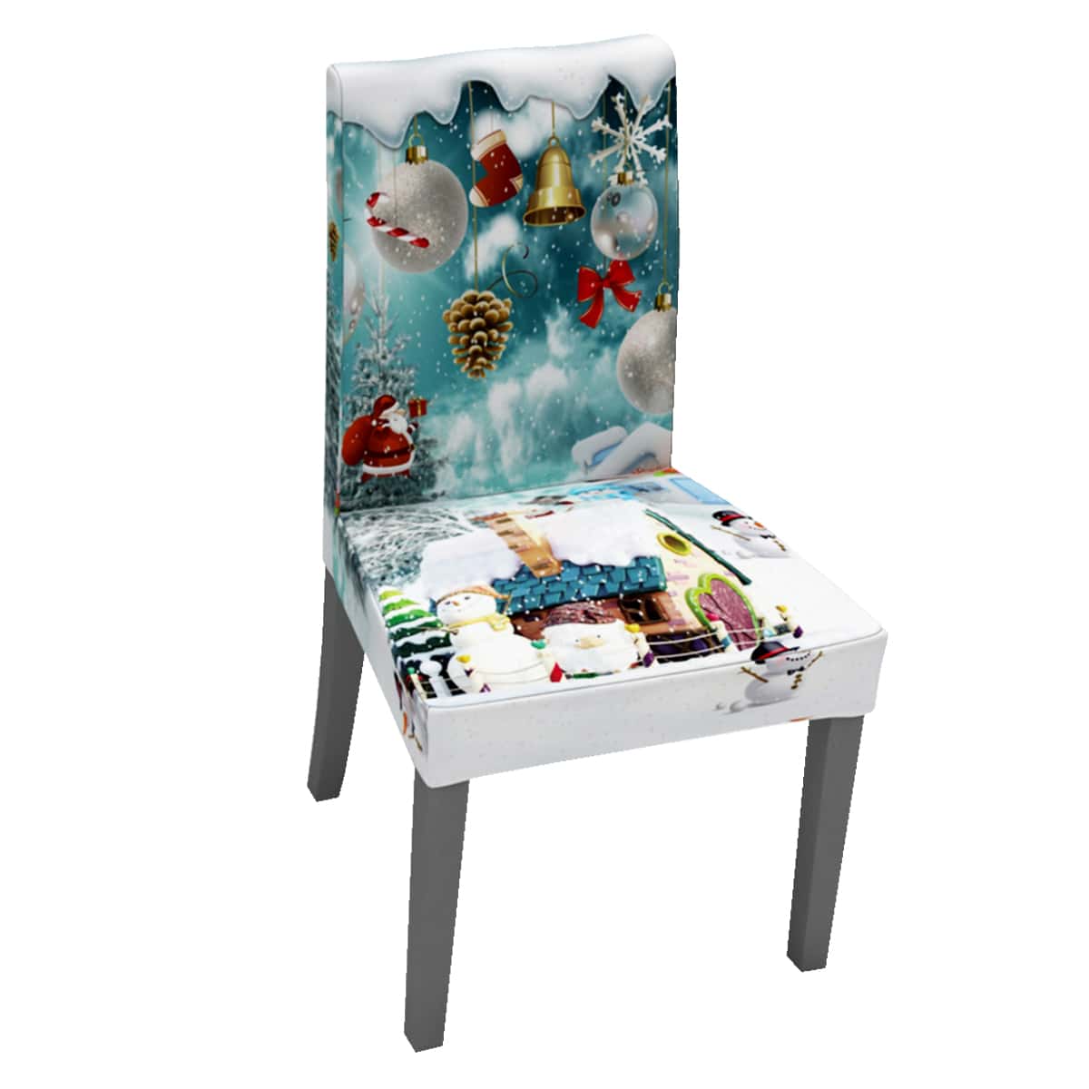 

Christmas Pattern Stretchy Chair Cover, Multicolor