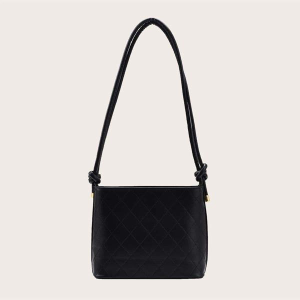 

Quilted Shoulder Bag, Black