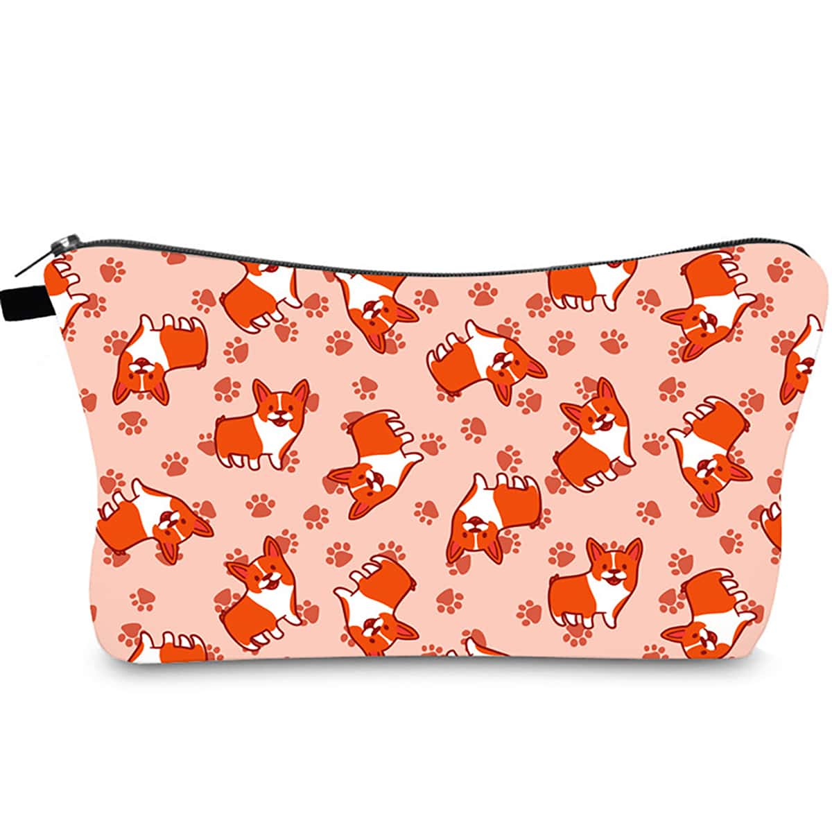 

Cartoon Corgi Print Pencil Case, Multicolor