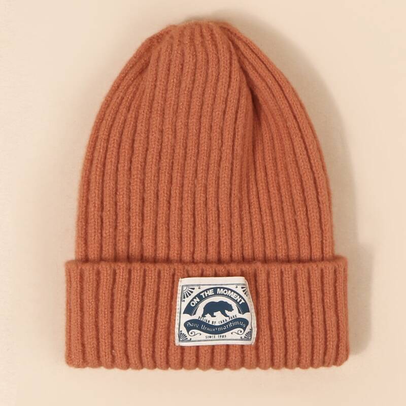

Label Decor Beanie, Burnt orange