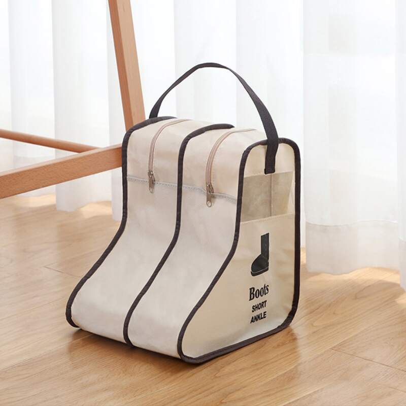 

1pc Portable Shoes Storage Bag, Beige