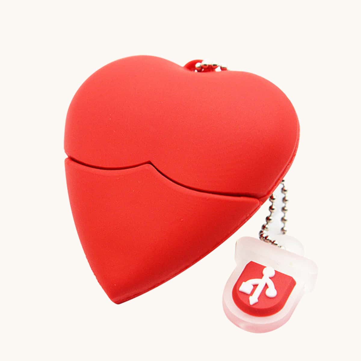

Heart Design USB Flash Drive, Red