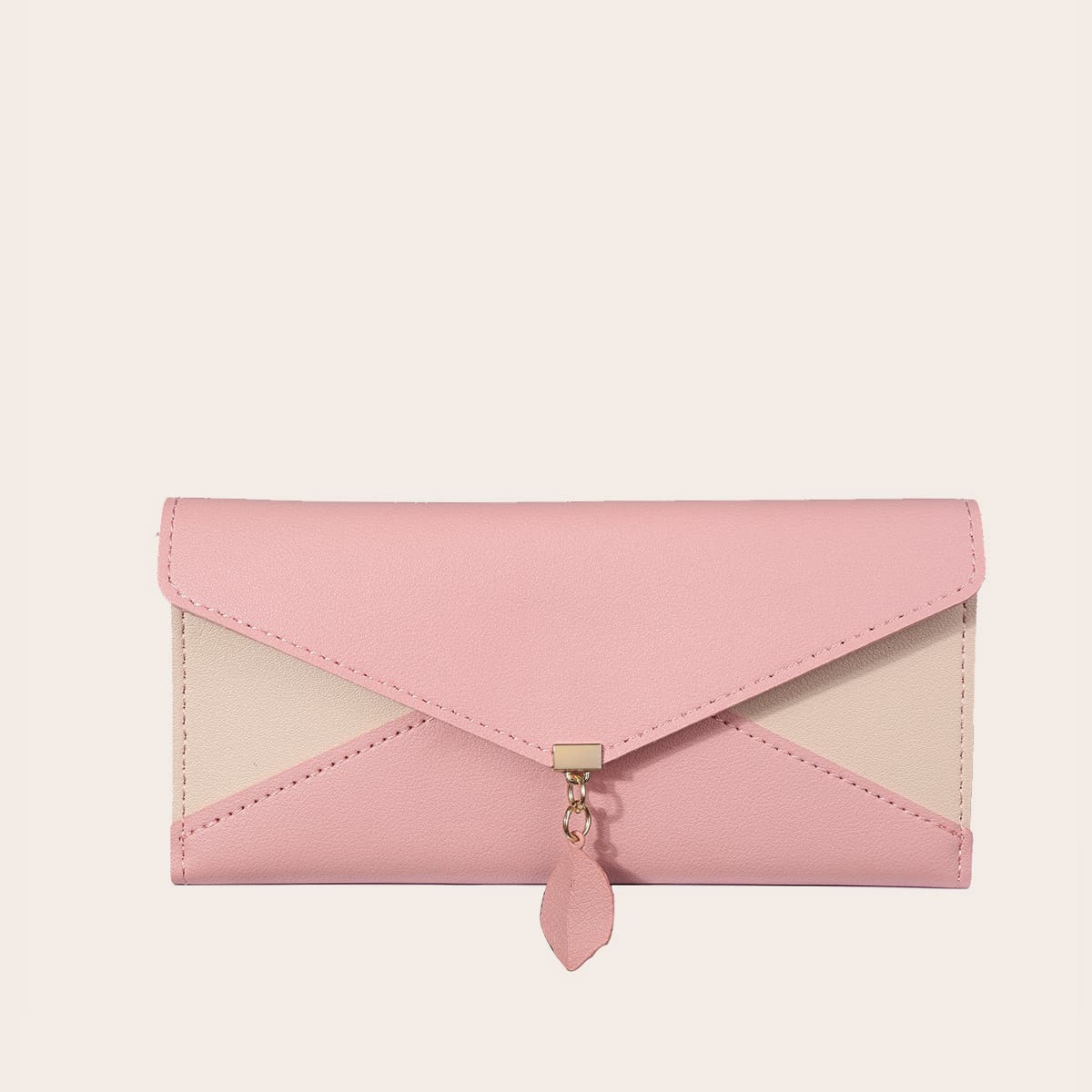 

Colorblock Leaf Fold Over Purse, Multicolor