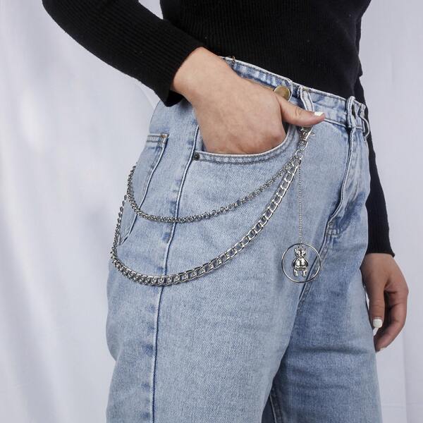 

Animal Charm Pant Chain, Silver