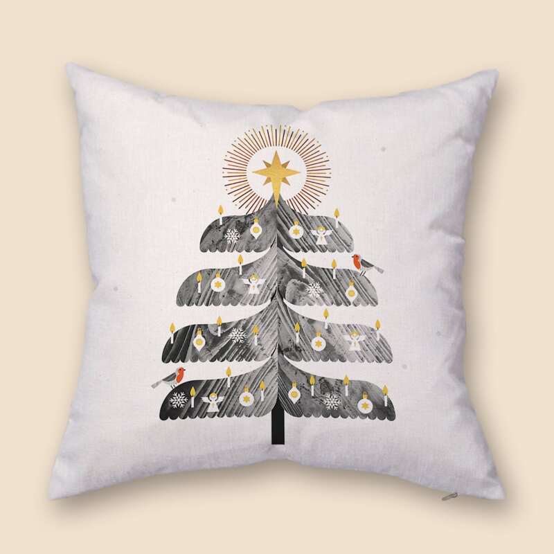 

Angel Print Cushion Cover Without Filler, Multicolor