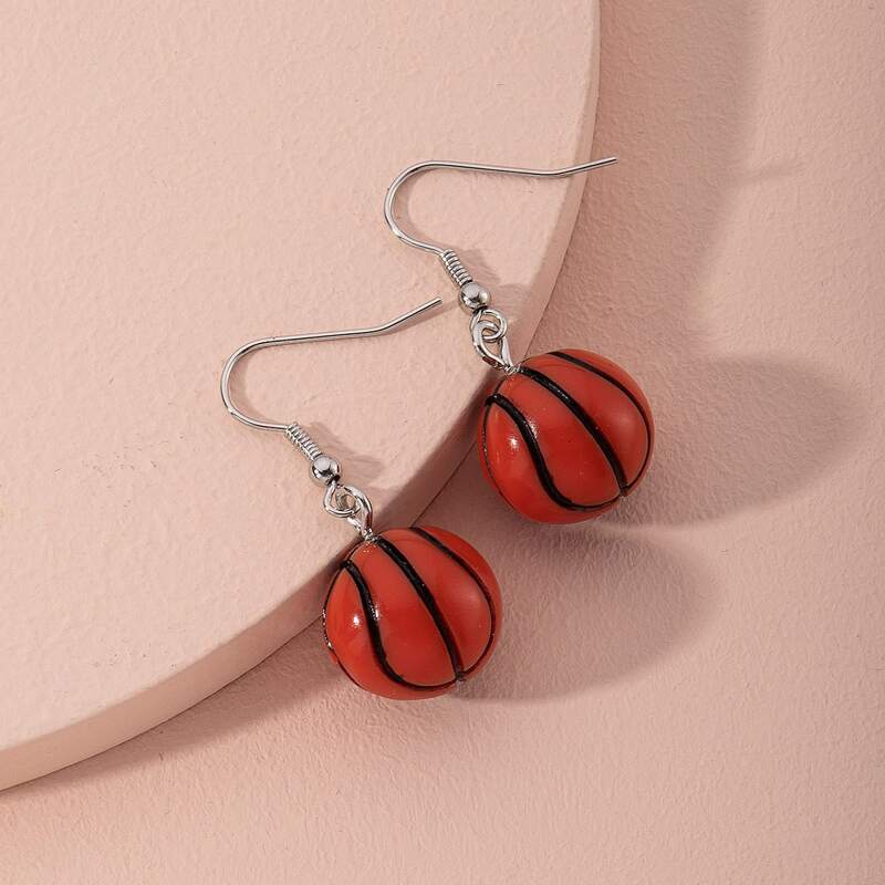 

Basketball Drop Earrings, Multicolor