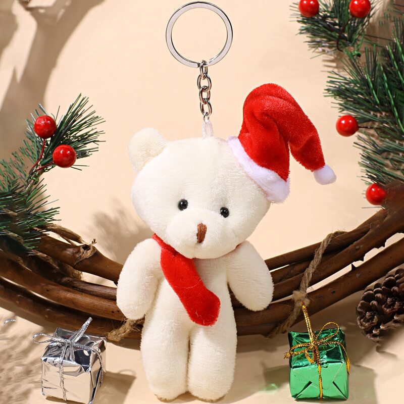 

Christmas Bear Charm Keychain, Multicolor