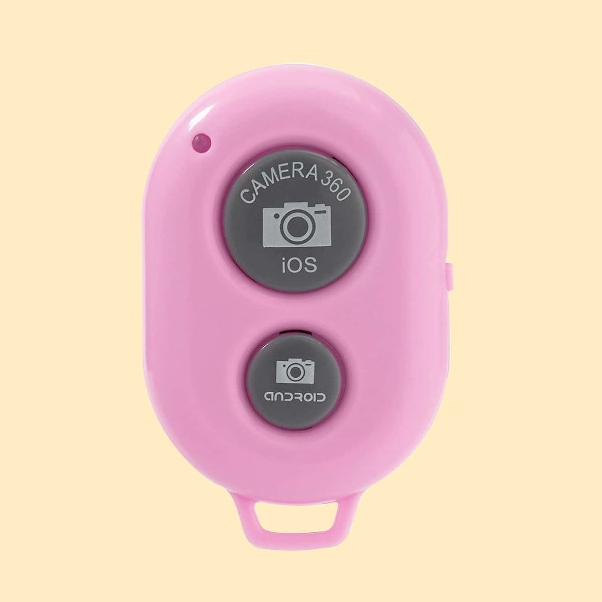 

1pc Bluetooth Selfie Remote Control, Pink