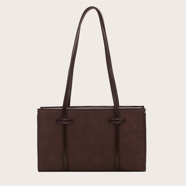 

Geometric Pattern Shoulder Bag, Brown