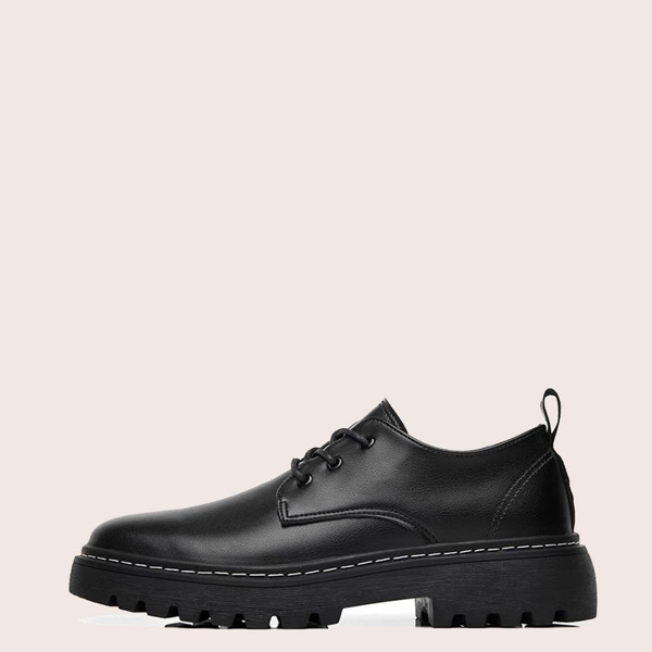 

Men Lace-up Front Dress Shoes, Black
