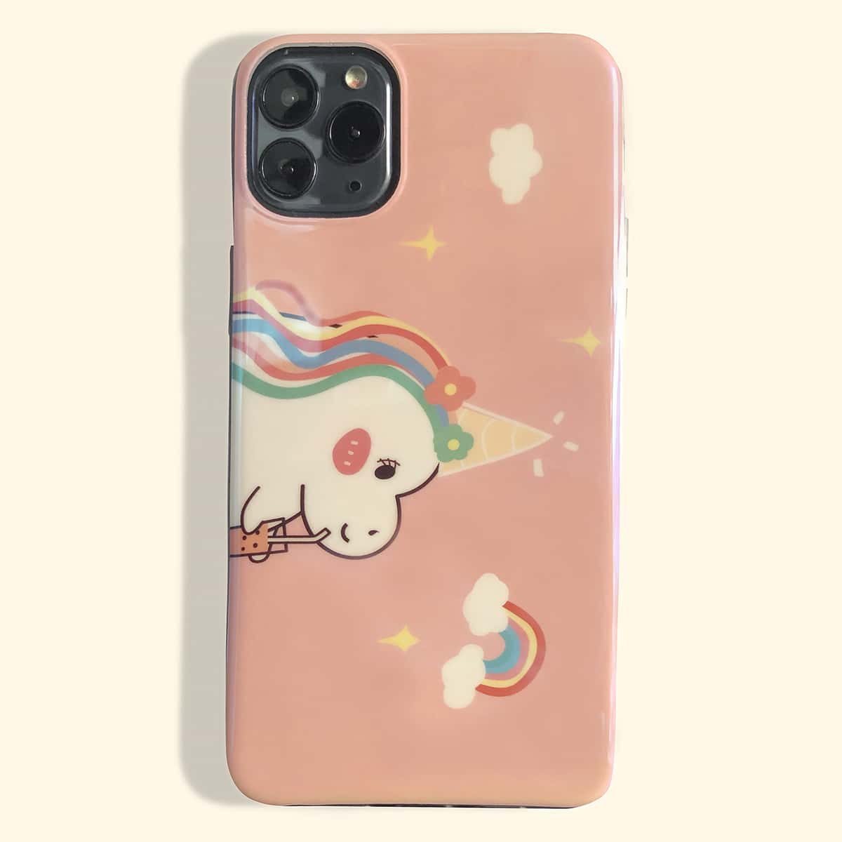 

Cartoon Unicorn Pattern iPhone Case, Multicolor