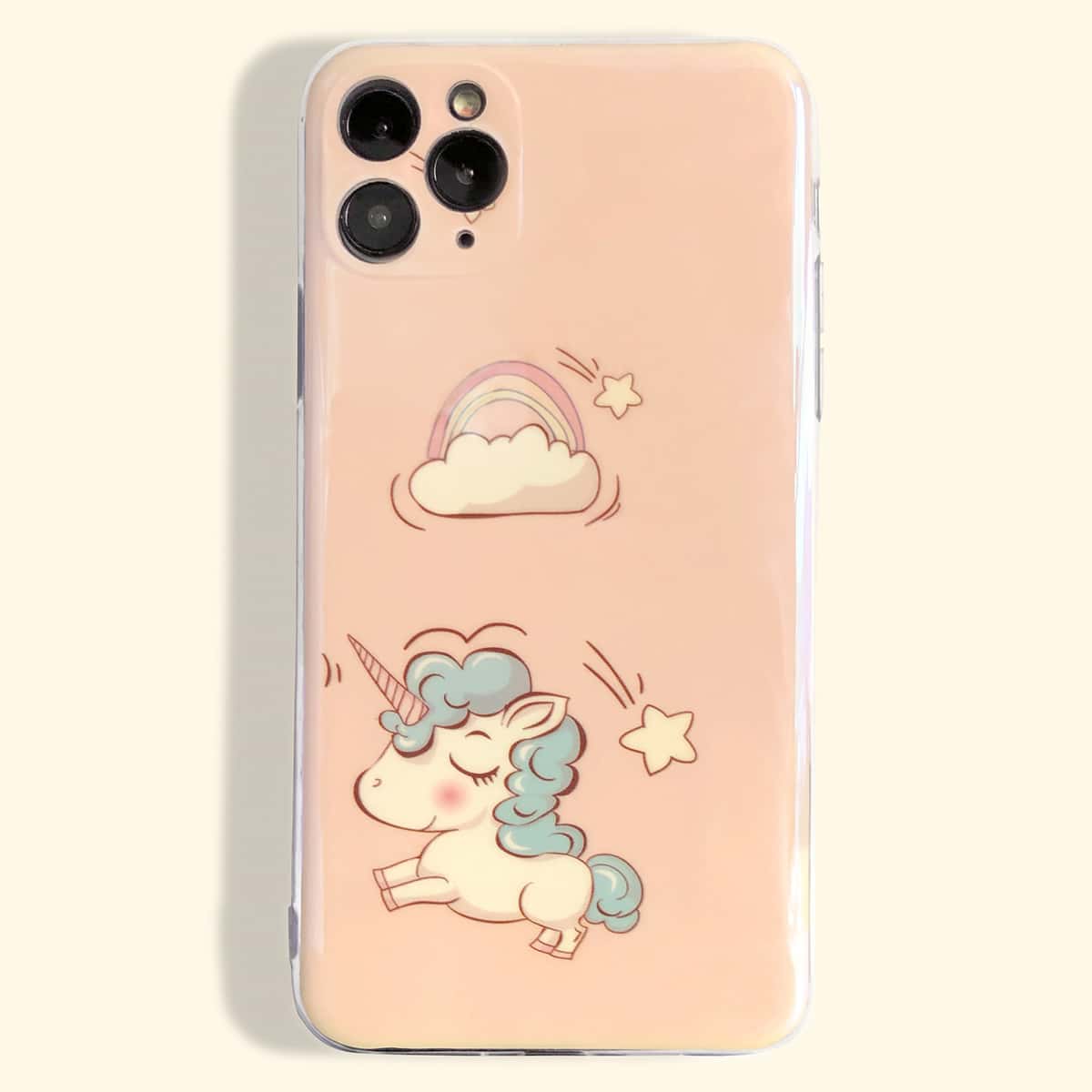 

Cartoon Unicorn Pattern iPhone Case, Multicolor