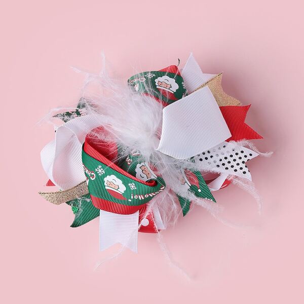 

Baby Christmas Bow Knot Decor Headband, Multicolor