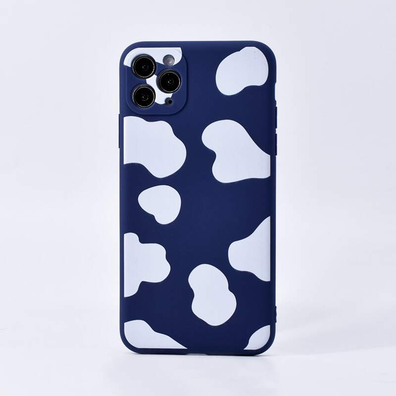 

Cow Print iPhone Case, Blue