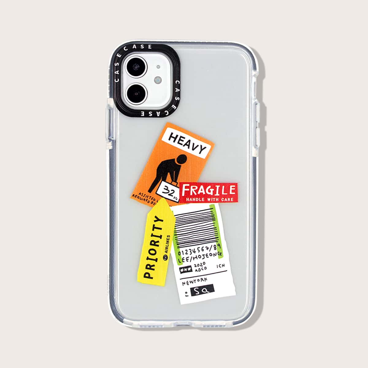 

Label Pattern iPhone Case, Multicolor