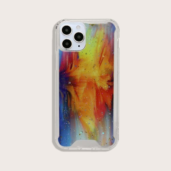 

Glitter Abstract Pattern iPhone Case, Multicolor