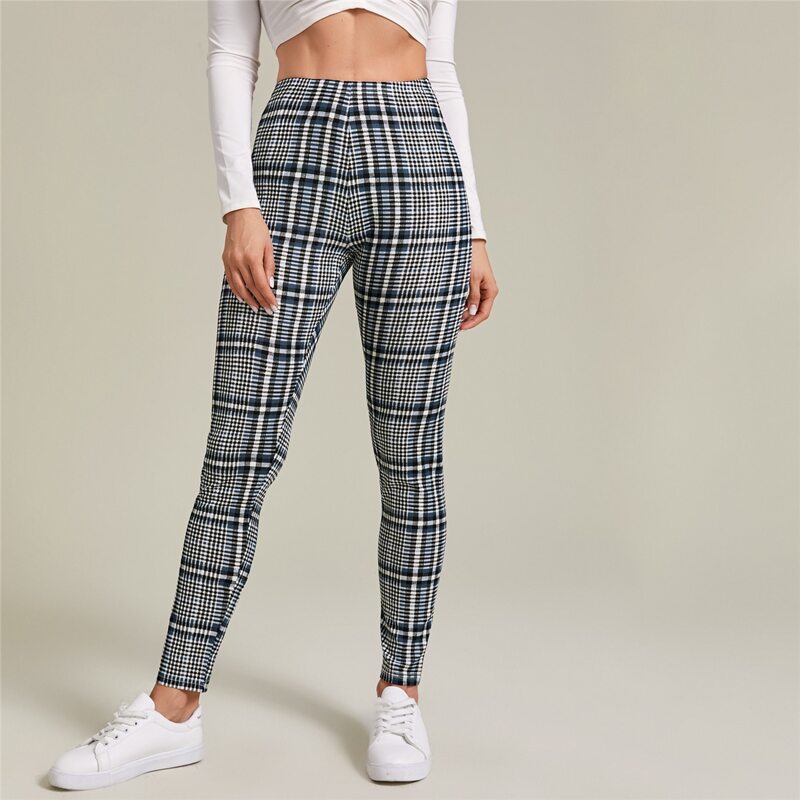

Plaid Cropped Leggings, Multicolor