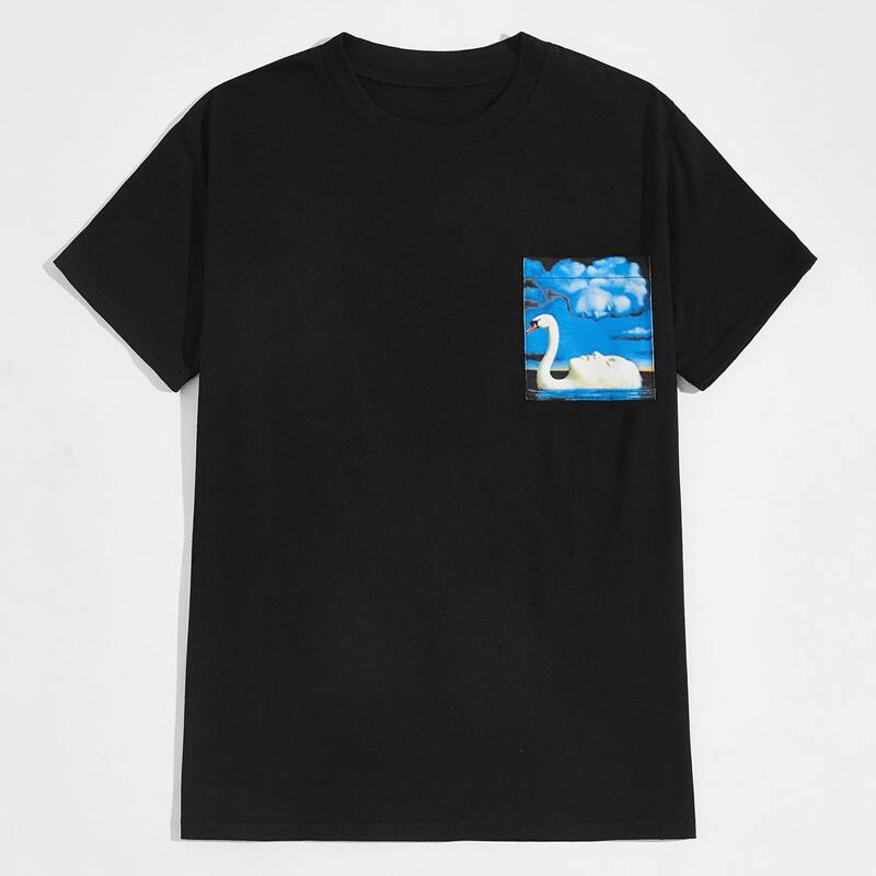 

Guys Figure Graphic Tee, Black
